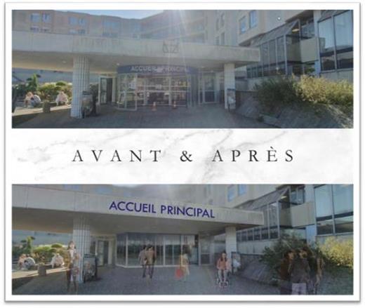 fermeture pour travaux entrée principale Pasteur